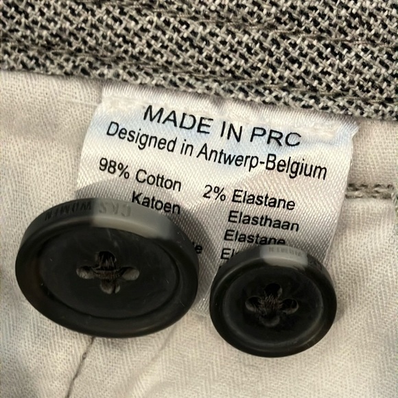 CKS Women’s W32L32.25” tweed like Gray cotton blend Trousers - Picture 5 of 16